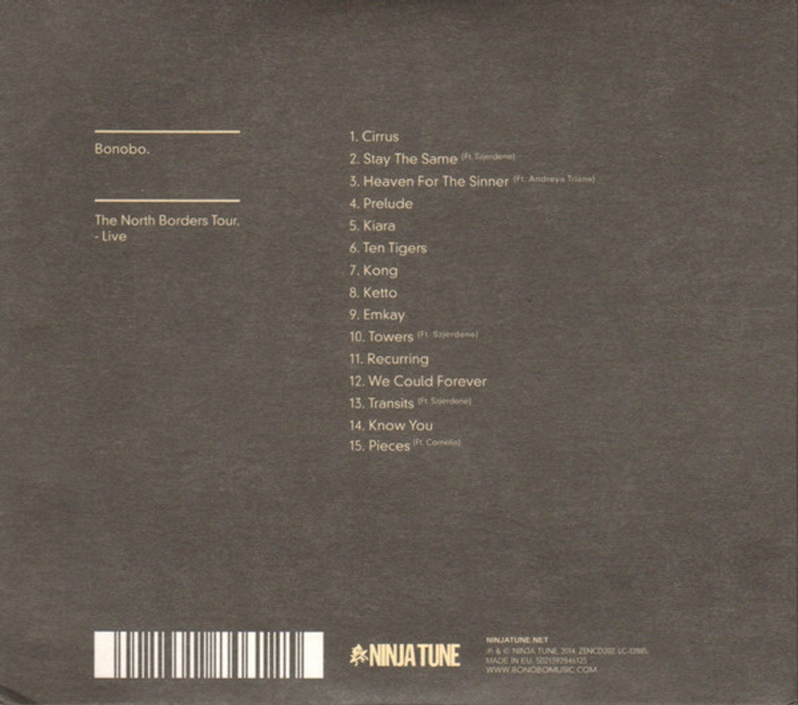 Bonobo – North Borders Tour: Live Music CD