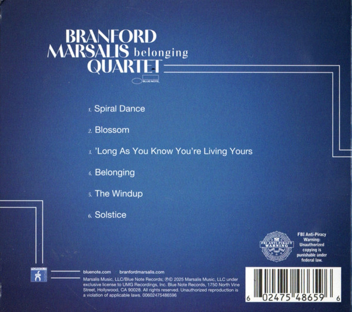 Branford Marsalis Quartet – Belonging Music CD