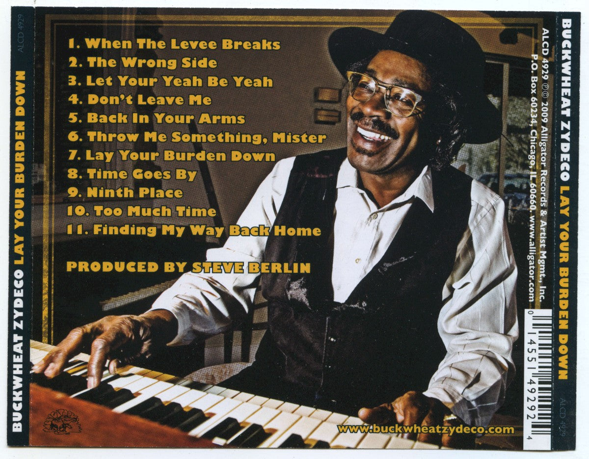 Buckwheat Zydeco – Lay Your Burden Down Music CD