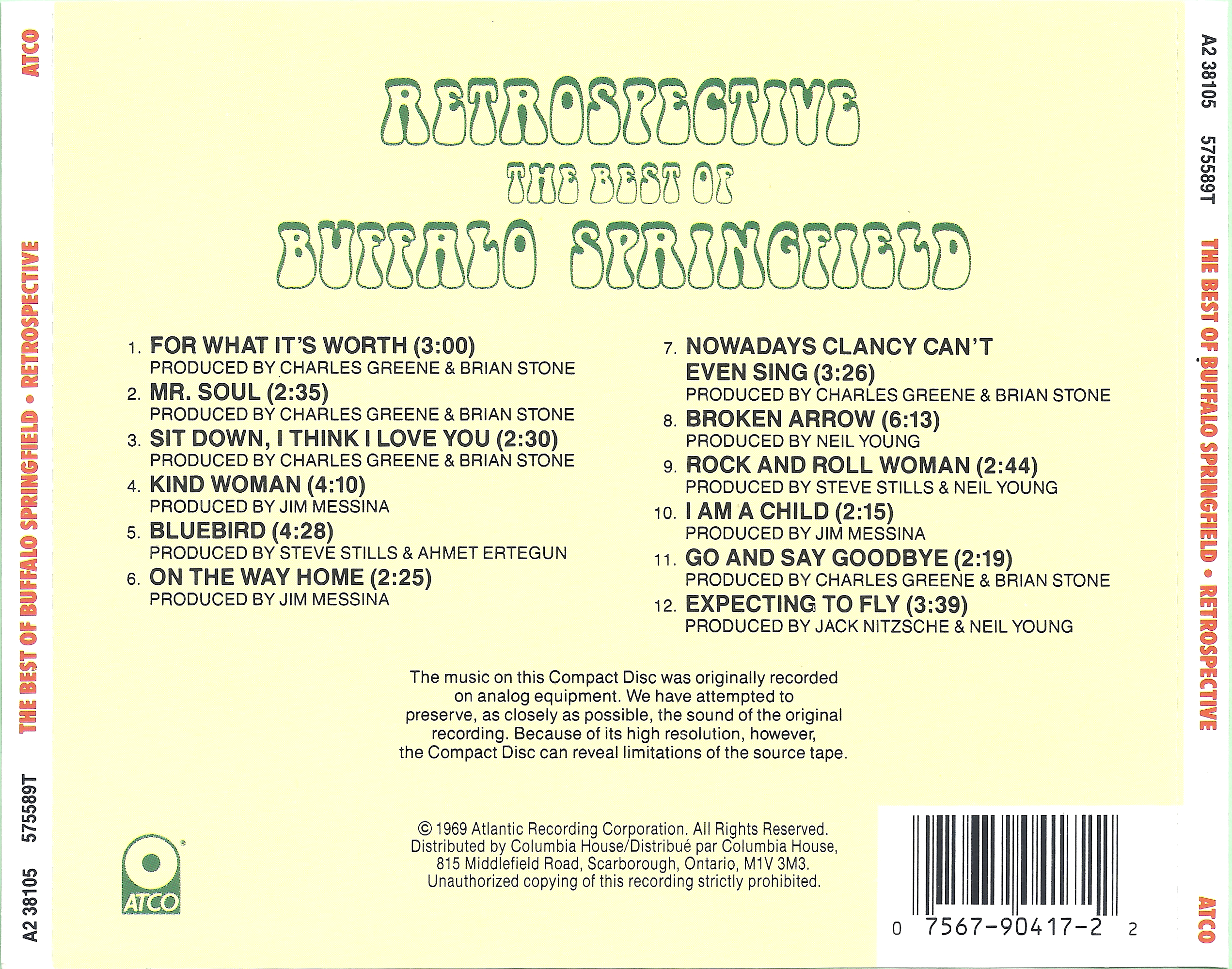 Buffalo Springfield – Retrospective Music CD