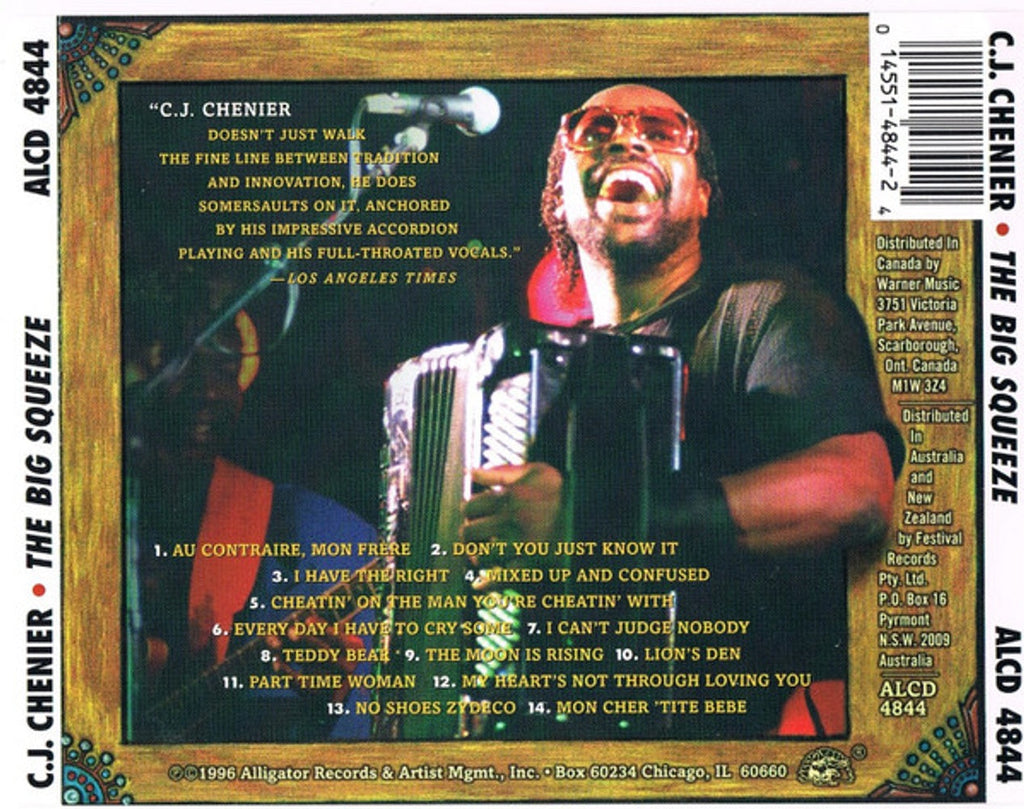 C.J. Chenier & The Red Hot Louisiana Band – Big Squeeze Music CD