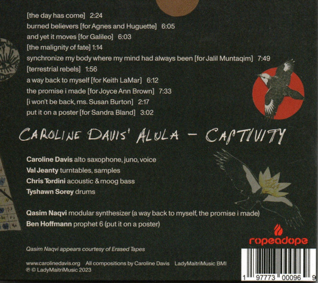 Caroline Davis – Alula: Captivity Music CD