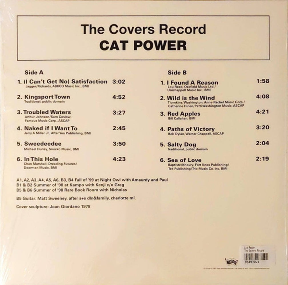 Cat Power – The Covers Record (LP Vinyl) Vinyl Record