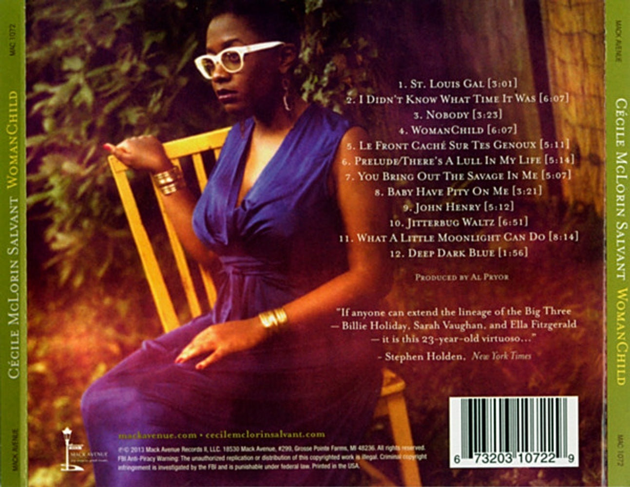 Cecile McLorin Salvant – Womanchild Music CD
