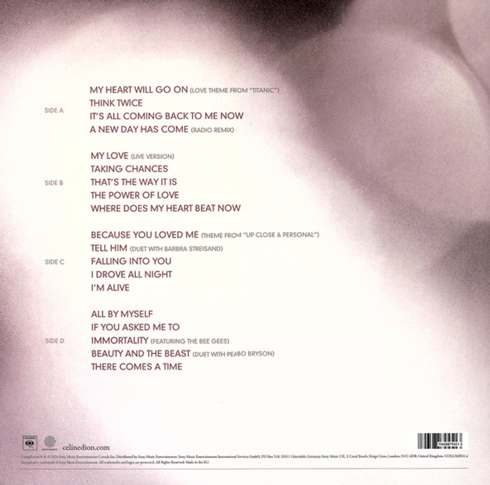 Celine Dion – MY LOVE Essential Collection (2-LP Vinyl) Vinyl Record
