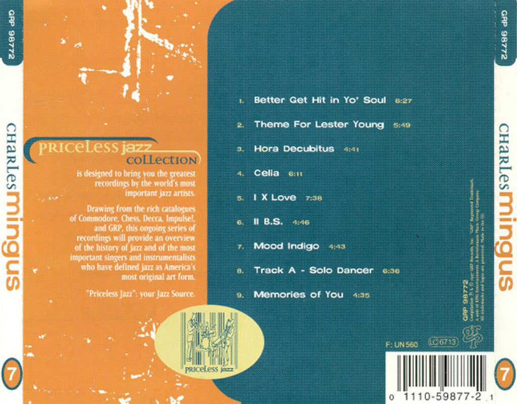 Charles Mingus – Priceless Jazz Music CD