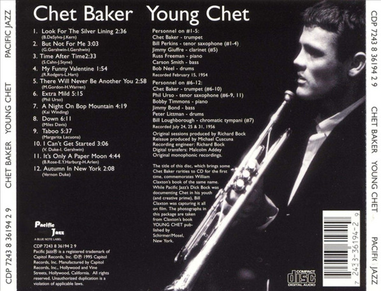 Chet Baker – Young Chet Music CD