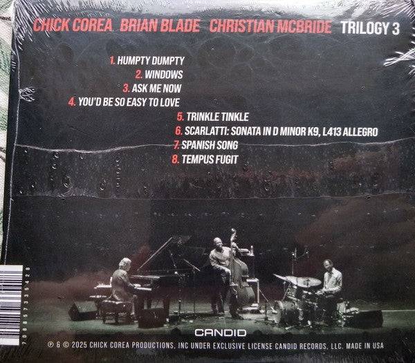 Chick Corea, Brian Blade, and Christian McBride – Trilogy 3 Music CD