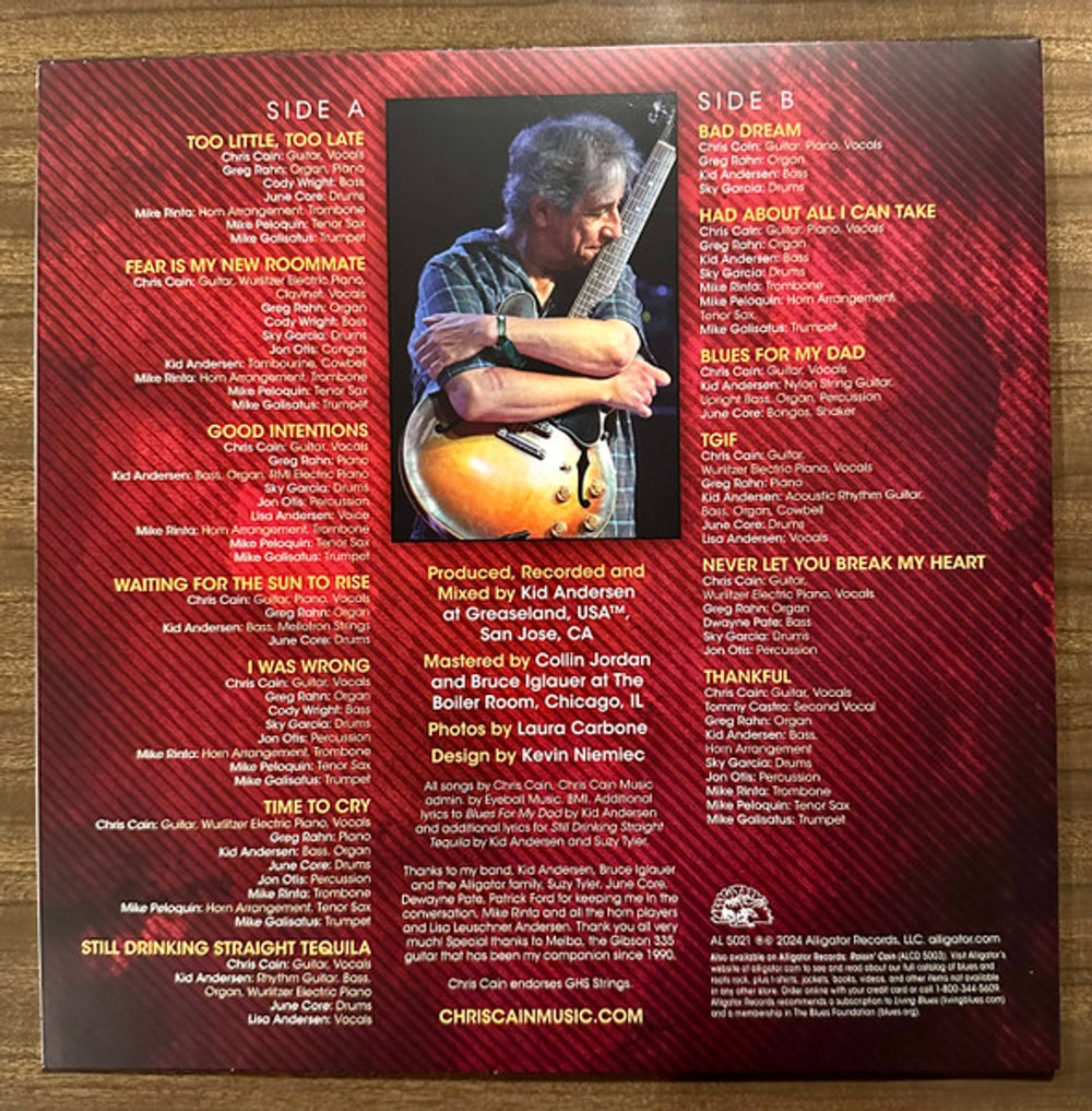 Chris Cain – Good Intentions Gone Bad (LP Red Vinyl) Vinyl Record