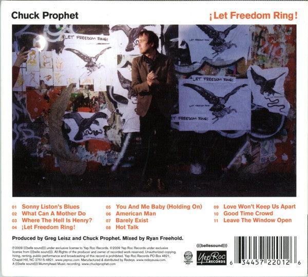 Chuck Prophet – Let Freedom Ring Music CD