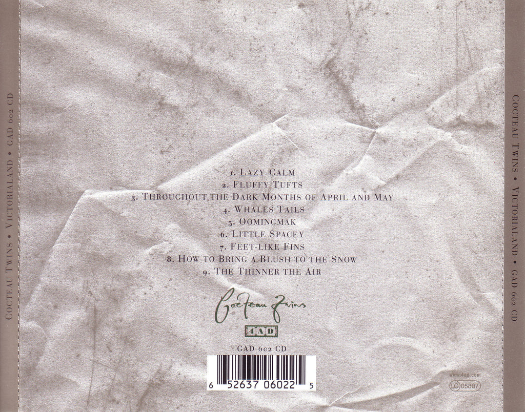 Cocteau Twins – Victorialand Music CD