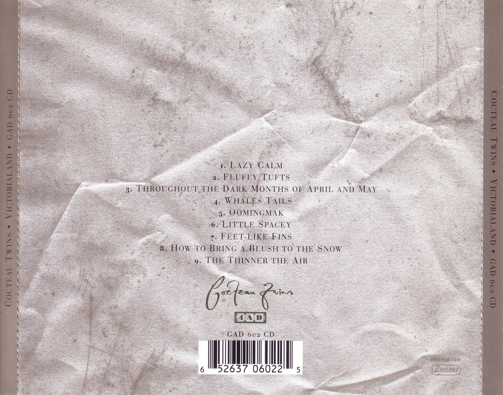 Cocteau Twins – Victorialand Music CD