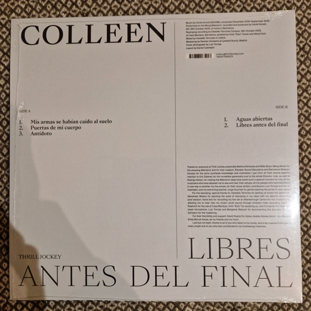 Colleen – Libres Antes Del Final (LP Vinyl) Vinyl Record