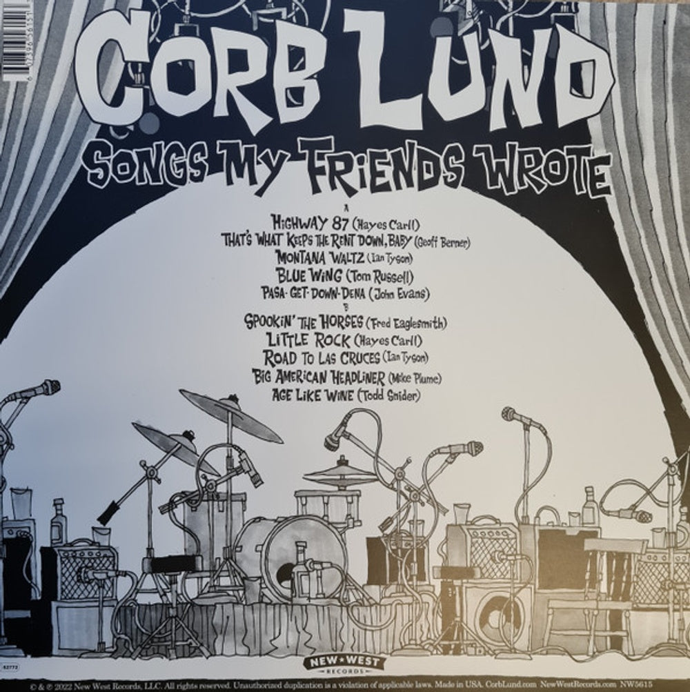 Corb Lund – Songs My Friends Wrote (LP Vinyl) Vinyl Record