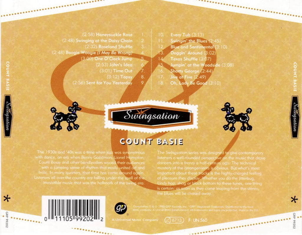 Count Basie – Swing Sation Series Music CD