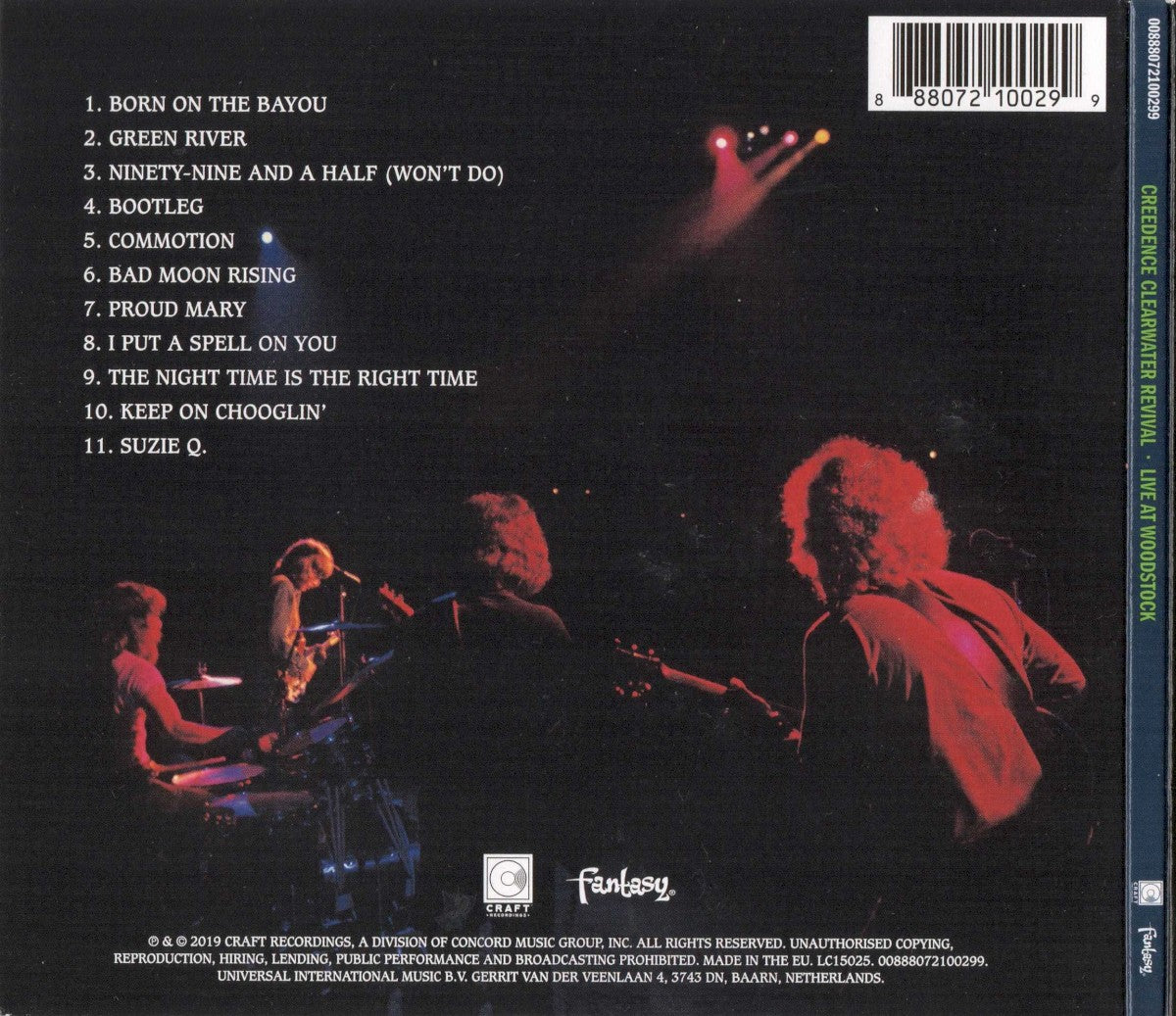 Creedence Clearwater Revival – Live At Woodstock Music CD