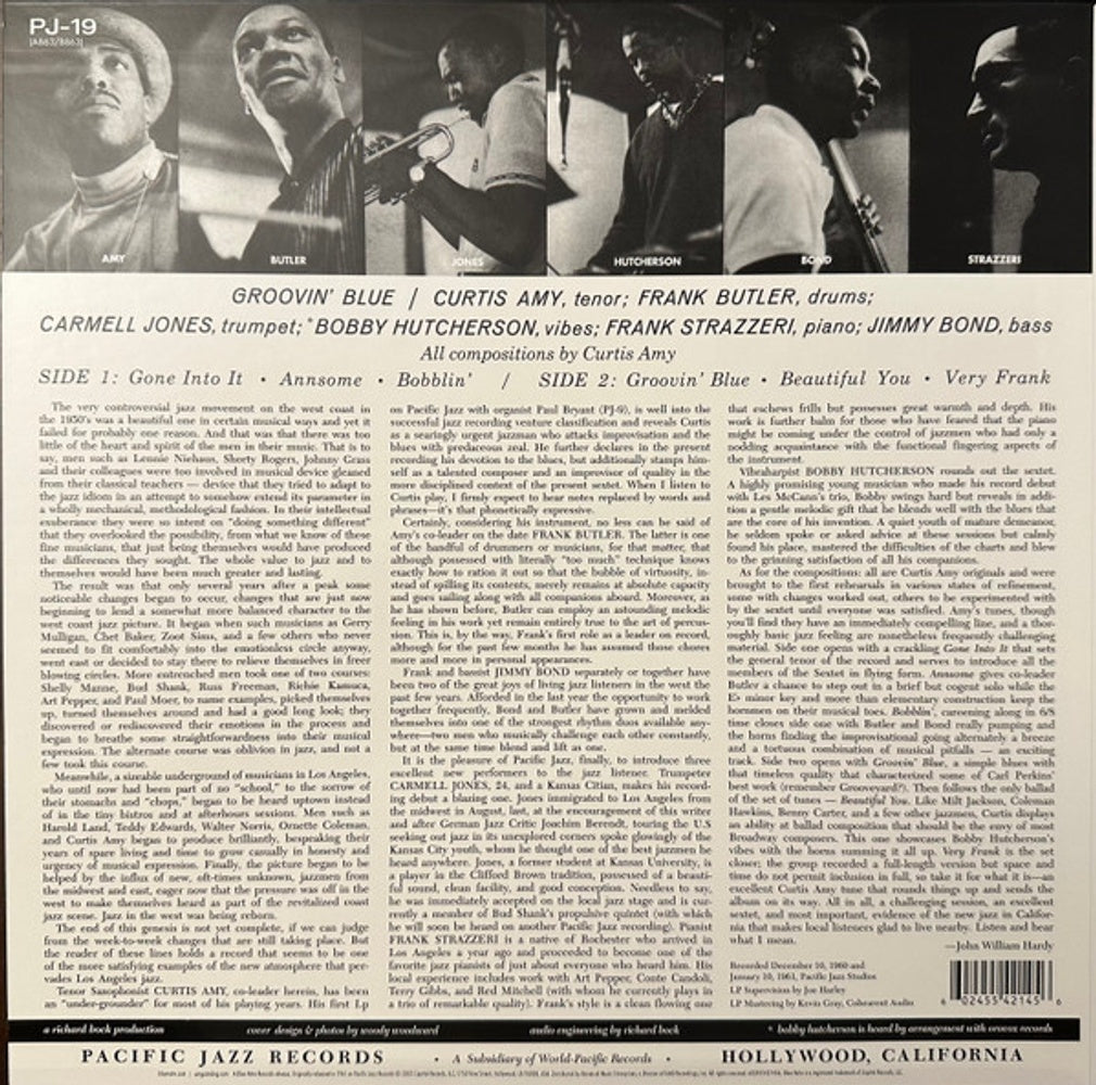 Curtis Amy & Frank Butler – Groovin' Blue (LP Vinyl) Vinyl Record