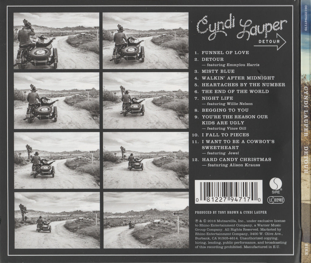 Cyndi Lauper – Detour Music CD
