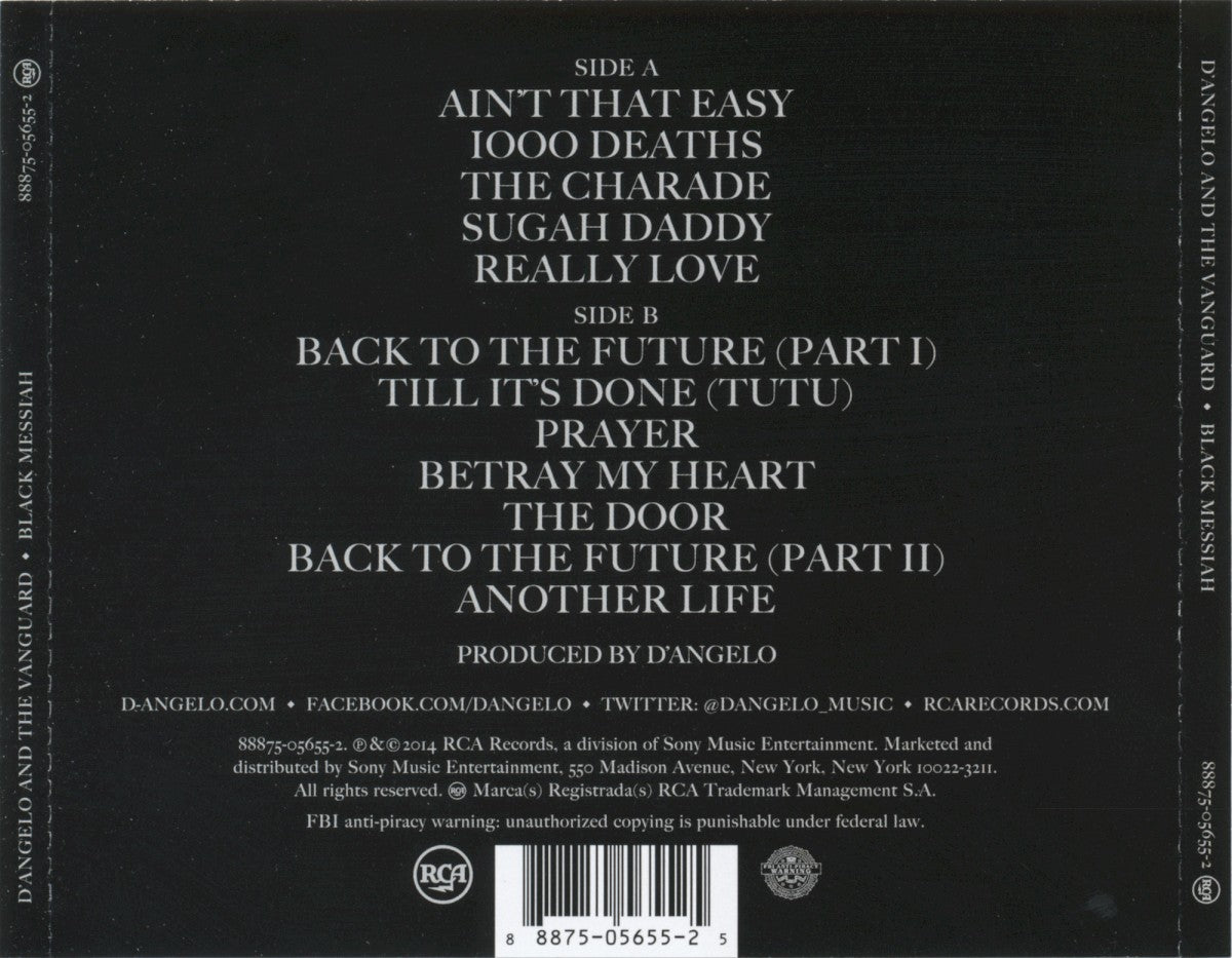 D'Angelo – Black Messiah Music CD
