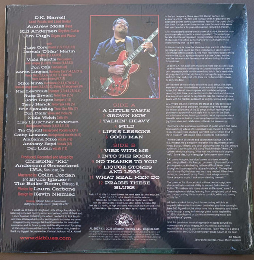 D.K Harrell – Talkin' Heavy (LP Vinyl) Vinyl Record