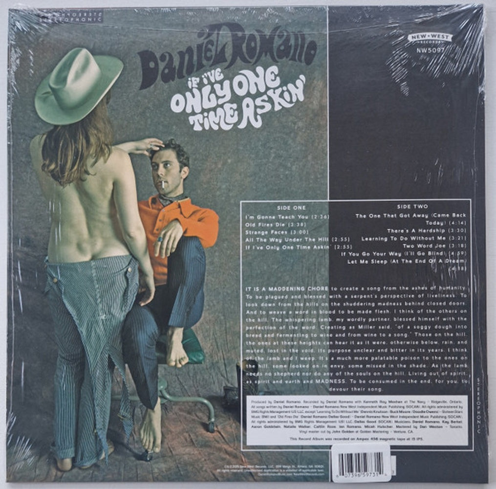 Daniel Romano – If I've Only One Time Askin' (LP Vinyl) Vinyl Record