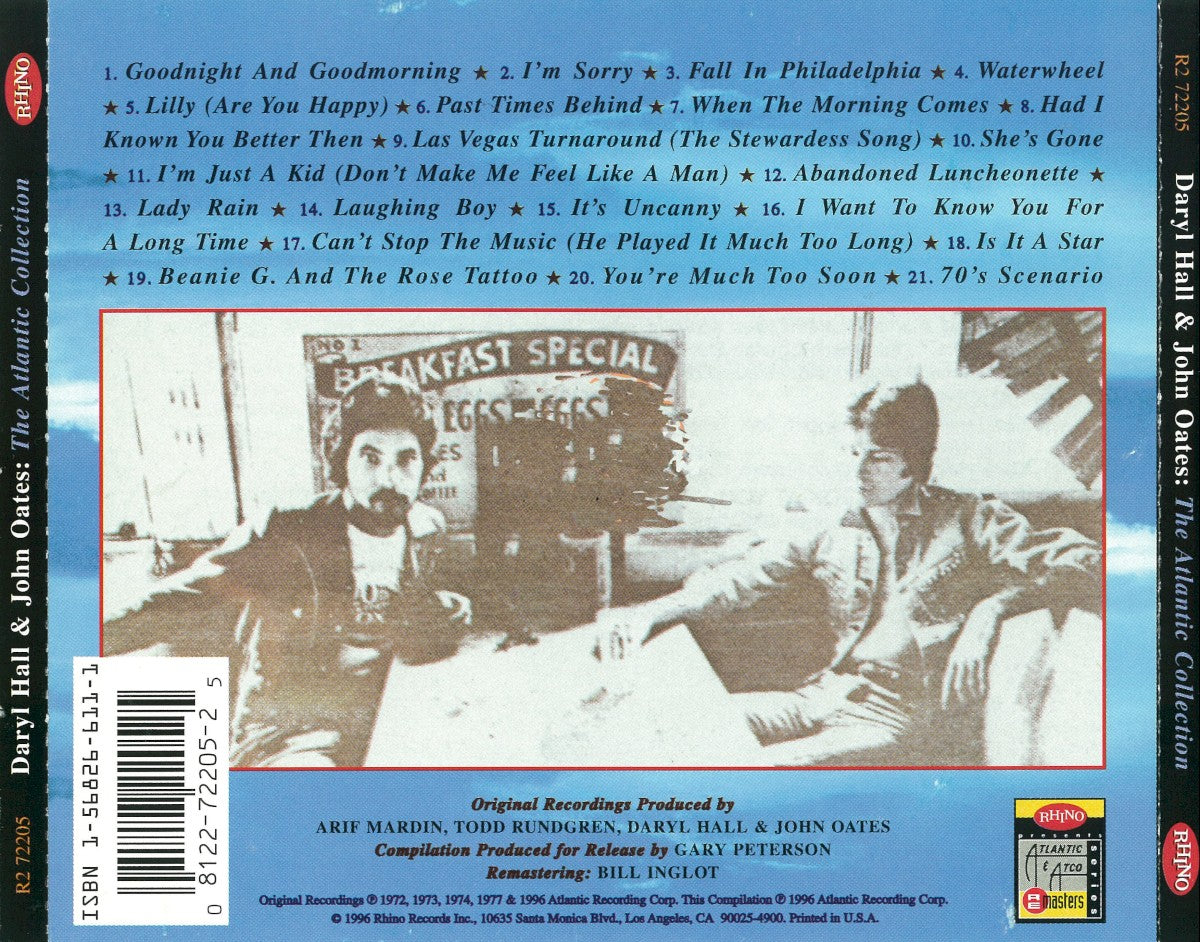 Daryl Hall & John Oates – The Atlantic Collection Music CD