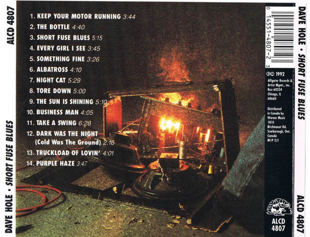 Dave Hole – Short Fuse Blues Music CD