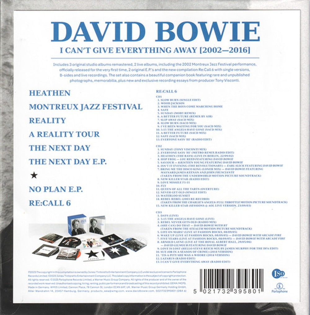 David Bowie – Can't Give Everything Away (13-CD) Music CD