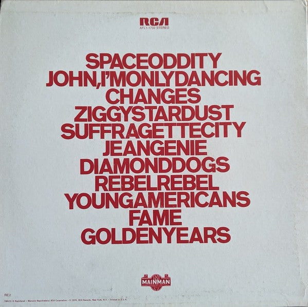 David Bowie – Changesonebowie Music CD