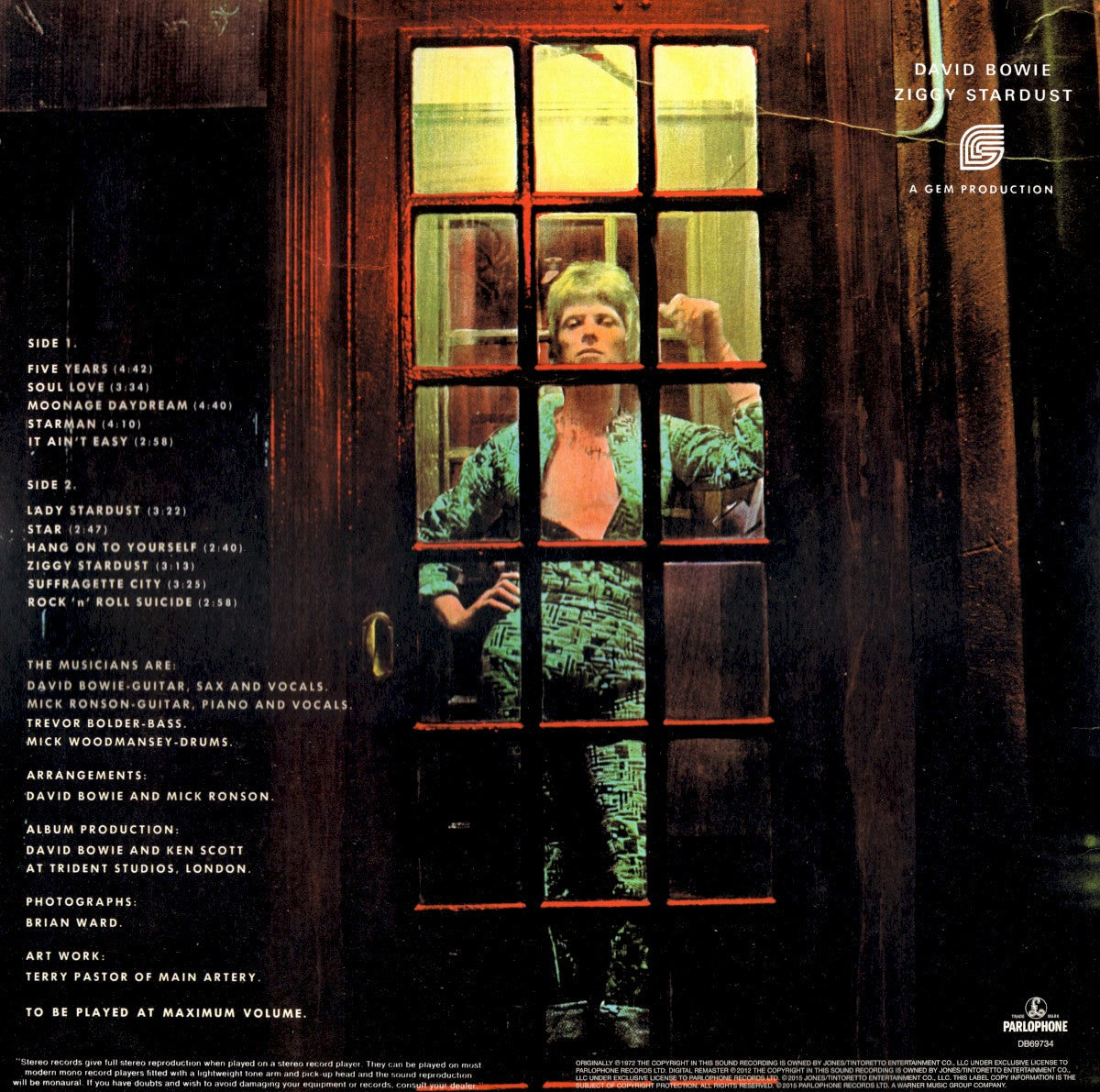 David Bowie – The Rise and Fall Of Ziggy Stardust And The Spiders From Mars (LP Vinyl) Vinyl Record