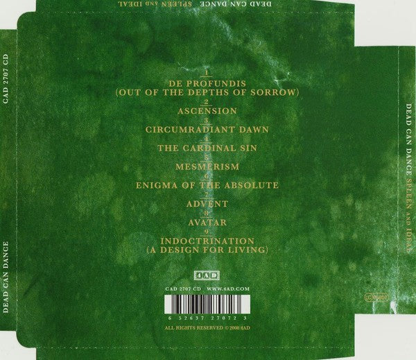 Dead Can Dance – Spleen And Ideal Music CD