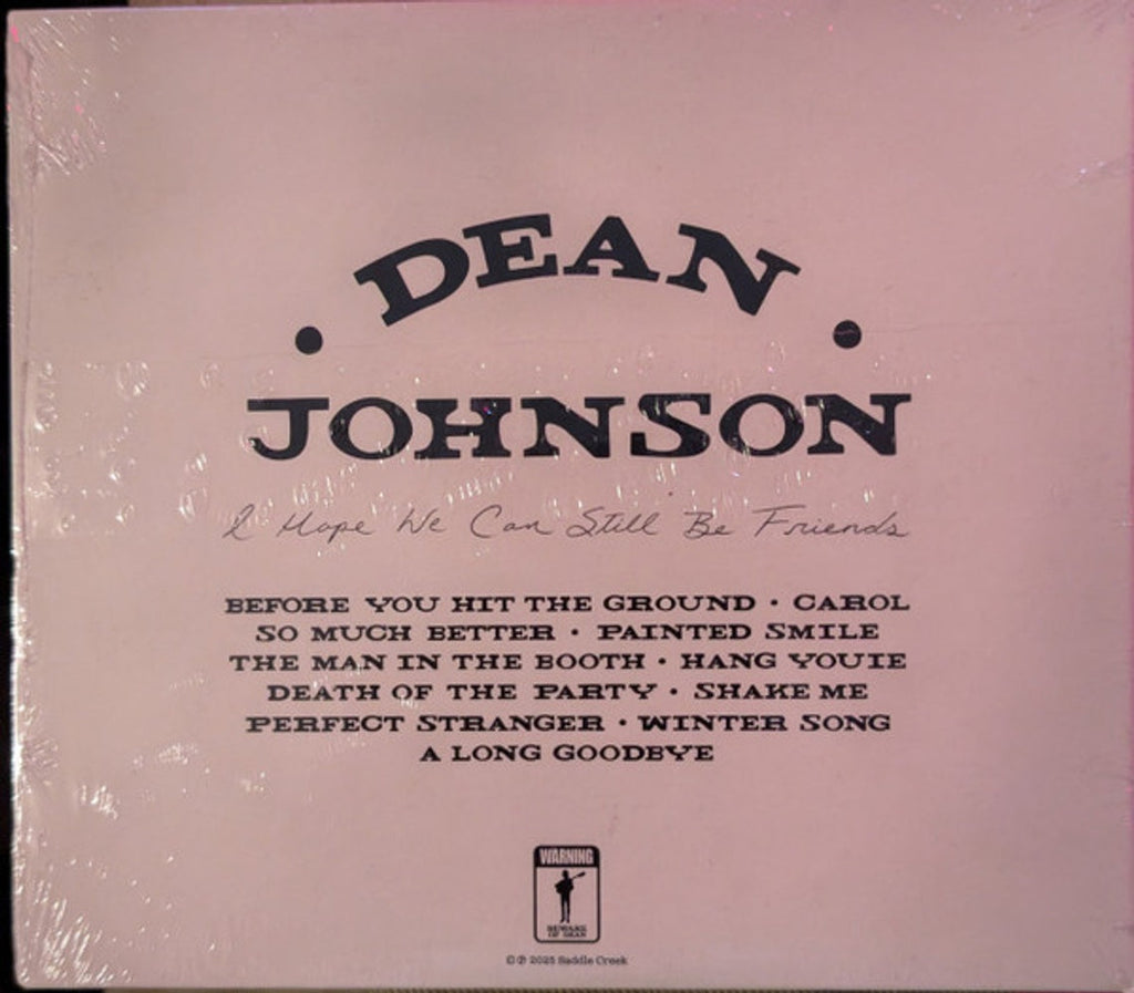 Dean Johnson – I Hope We Can Still Be Friends Music CD