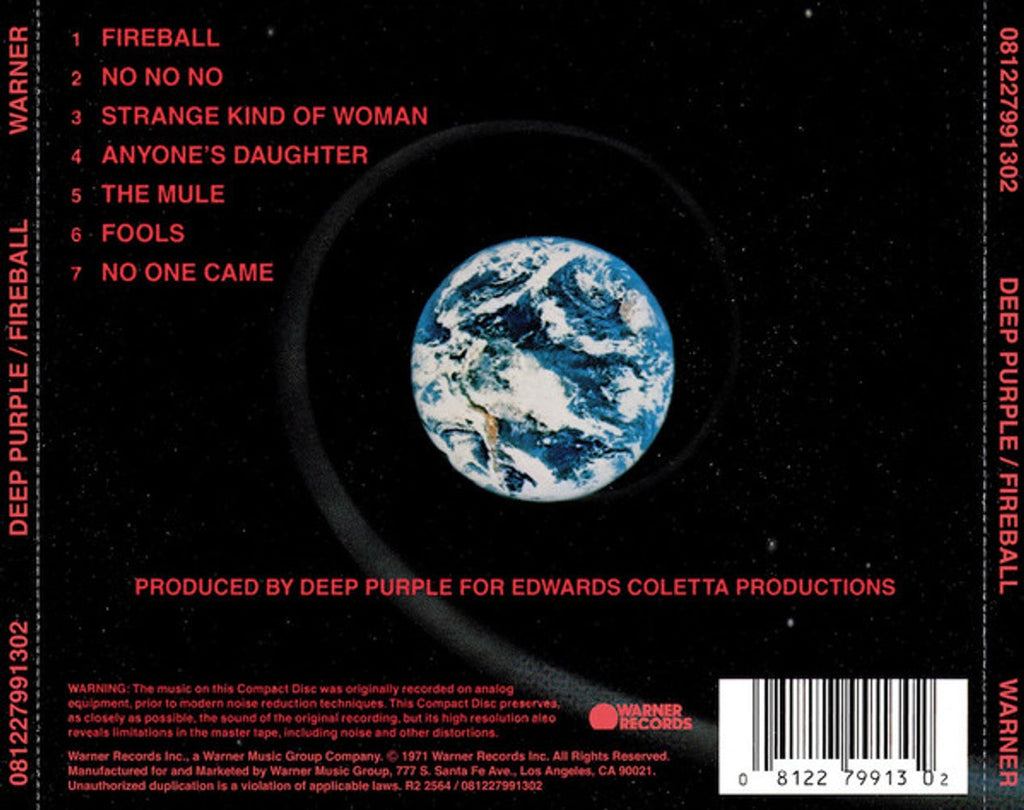 Deep Purple – Fireball Music CD
