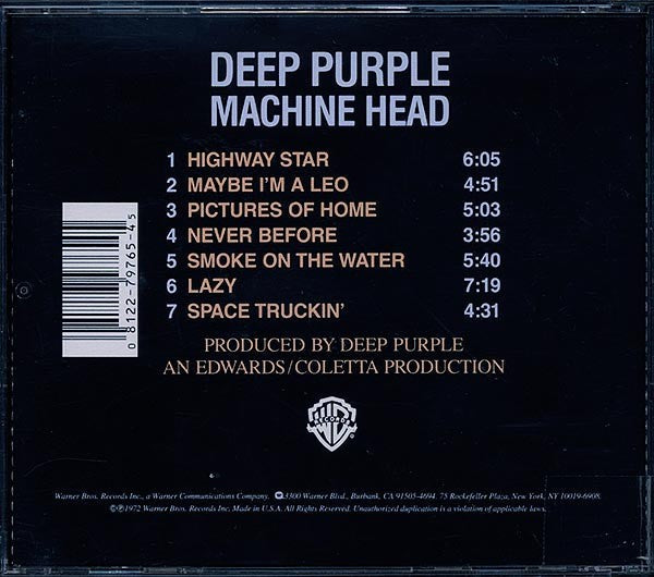 Deep Purple – Machine Head Music CD