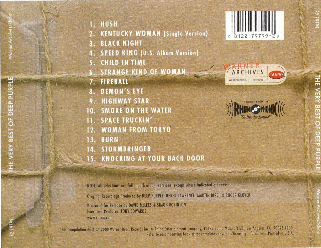 Deep Purple – The Very Best of Deep Purple Music CD