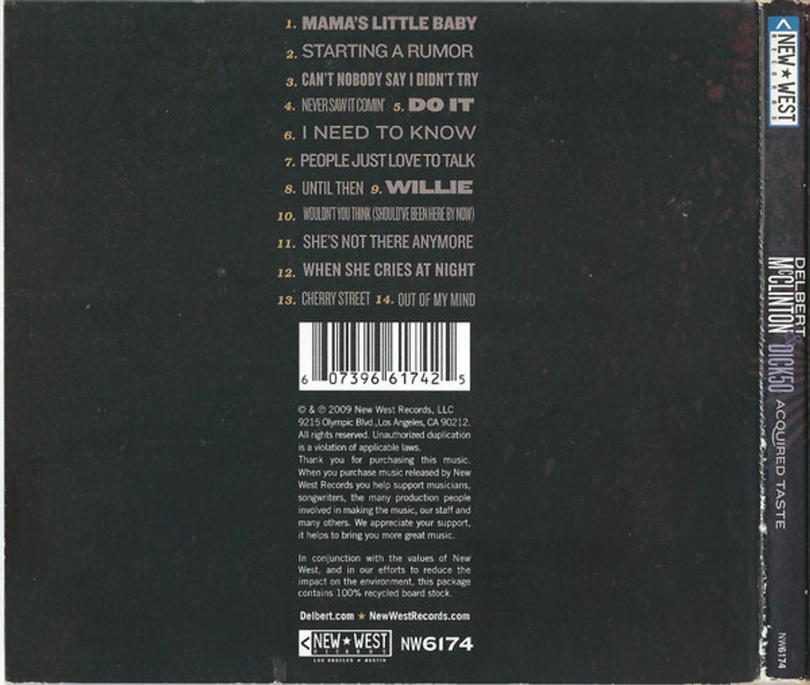 Delbert McClinton – Acquired Taste Music CD