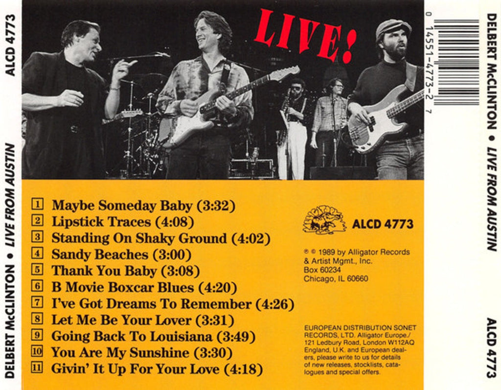 Delbert McClinton – Live from Austin Music CD