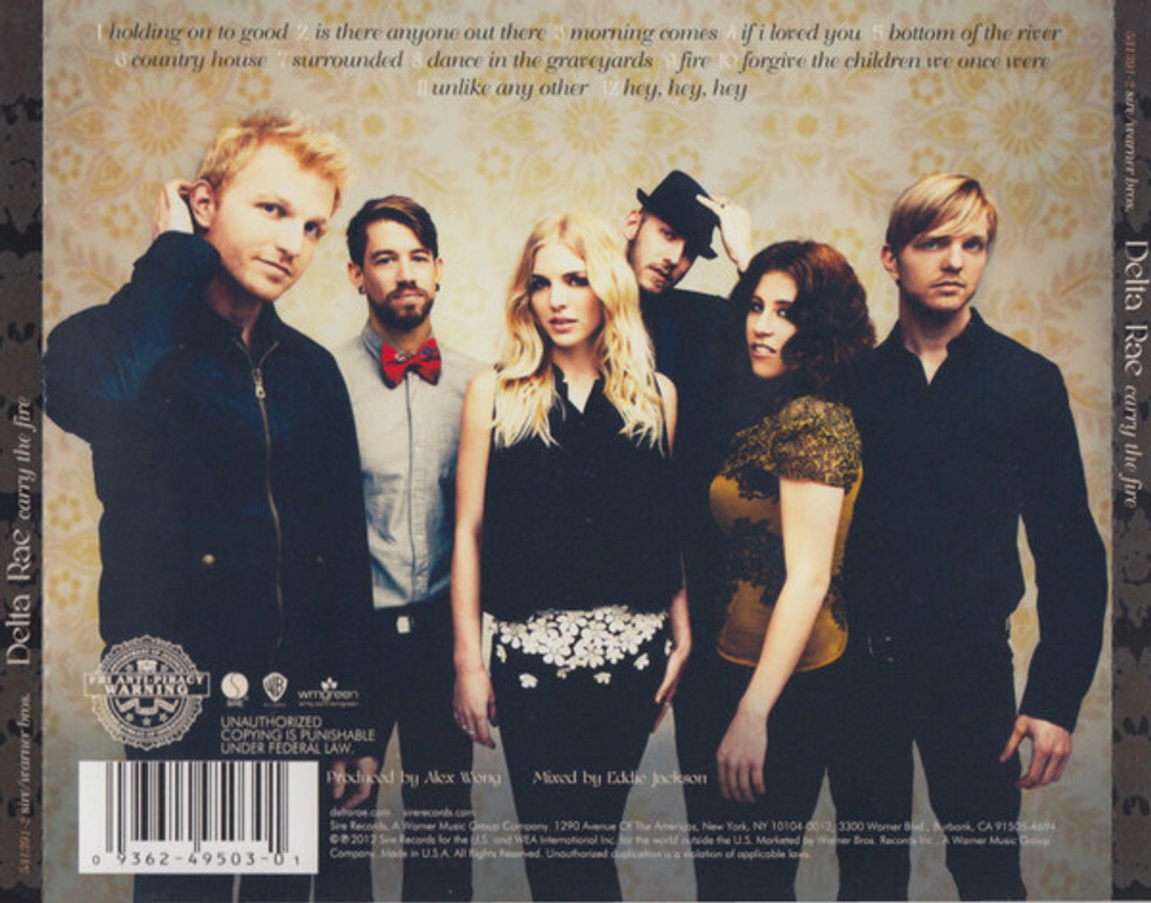 Delta Rae – Carry the Fire Music CD