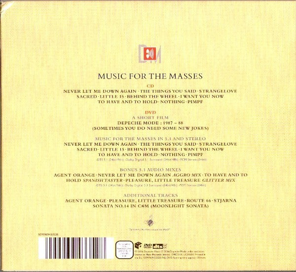 Depeche Mode – Music For The Masses (LP Vinyl) Vinyl Record