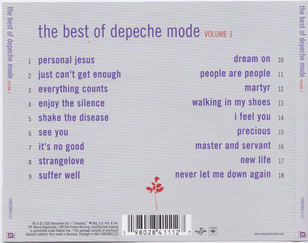 Depeche Mode – The Best Of Depeche Mode Volume 1 Music CD