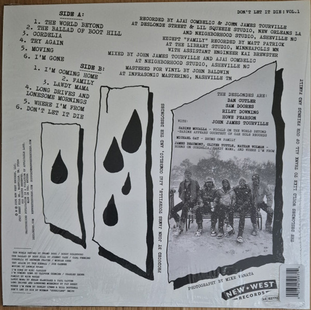 The Deslondes – Don't Let It Die: Vol. 1 (LP Vinyl) Vinyl Record
