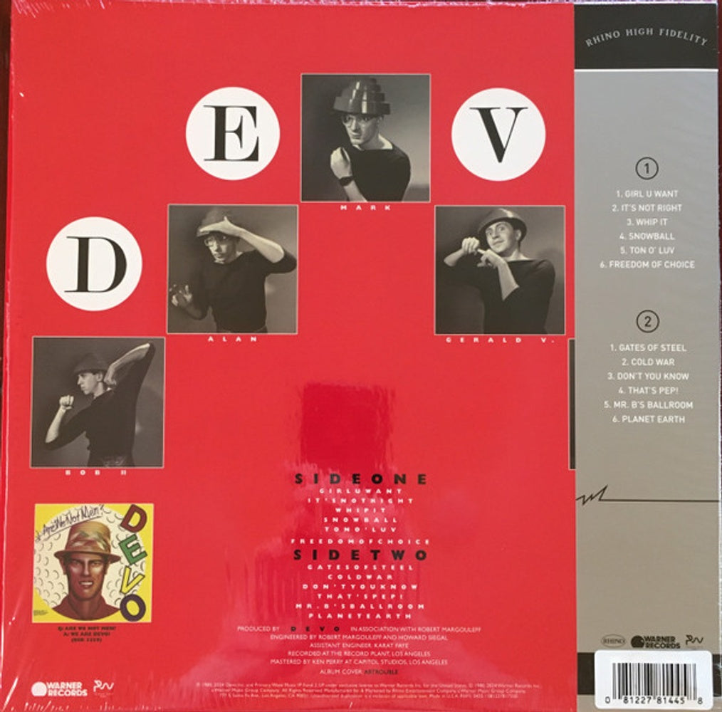 Devo – Freedom Of Choice (LP Vinyl) Vinyl Record