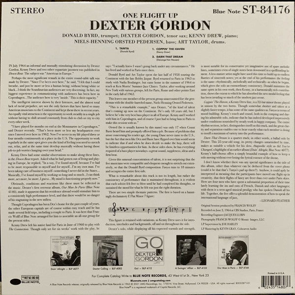 Dexter Gordon – One Flight Up (LP Vinyl) Vinyl Record