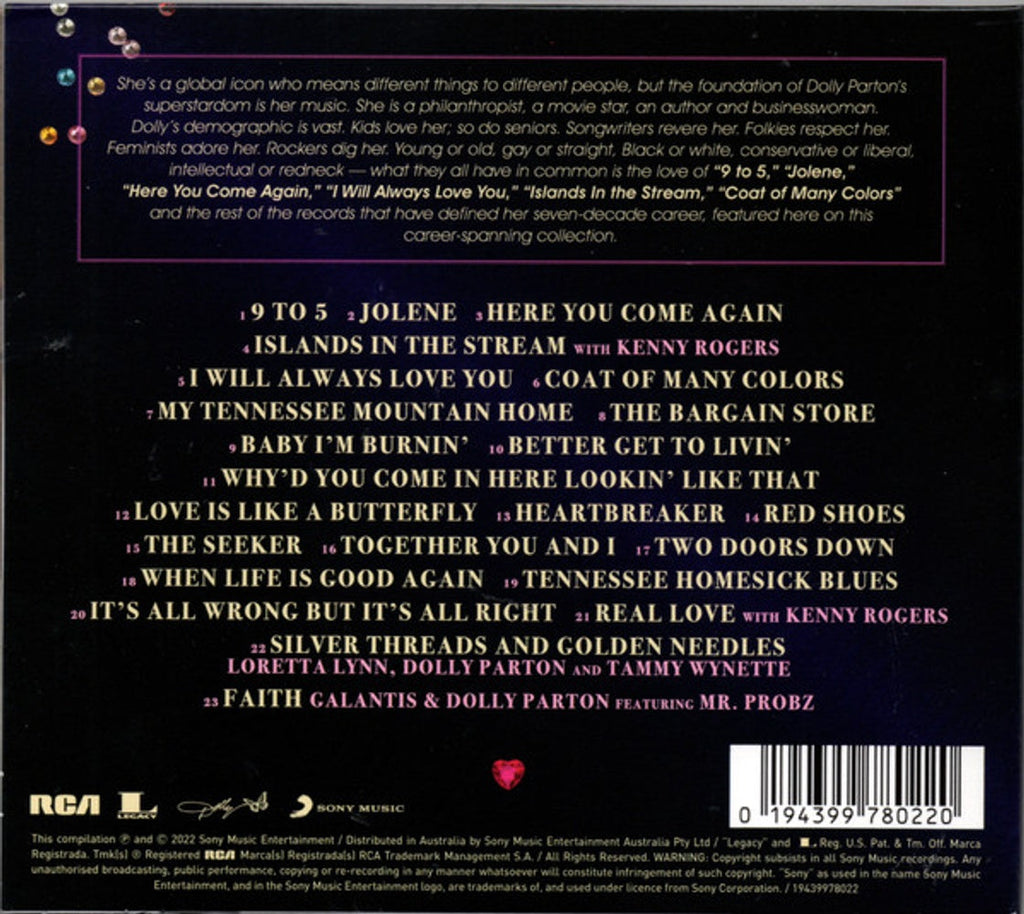 Dolly Parton – Diamonds & Rhinestones : The Greatest Hits Collection Music CD