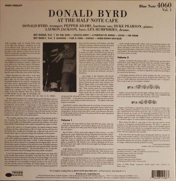 Donald Byrd – Jazz at the Waterfront (LP Vinyl) Vinyl Record