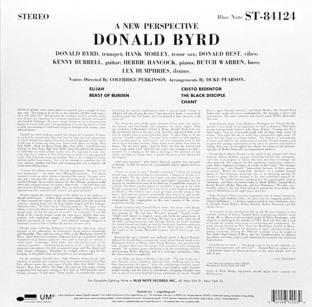 Donald Byrd – New Perspective (LP Vinyl) Vinyl Record