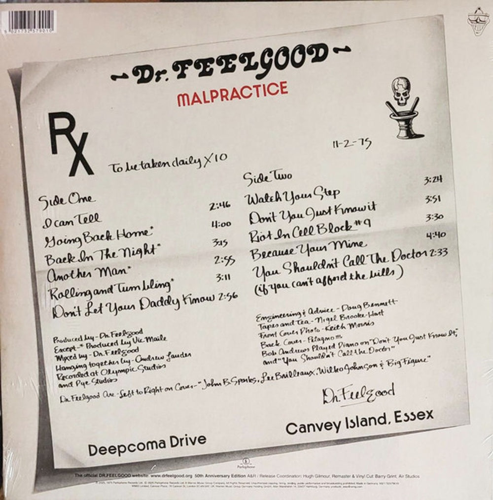 Dr. Feelgood – Malpractice (LP Vinyl) Vinyl Record