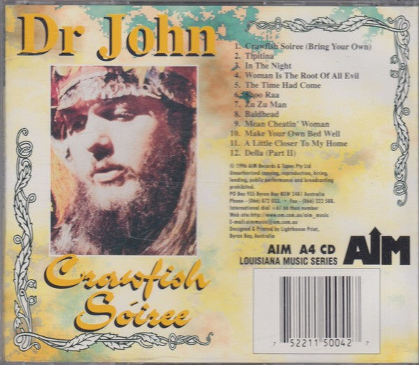 Dr. John – Crawfish Soiree Music CD