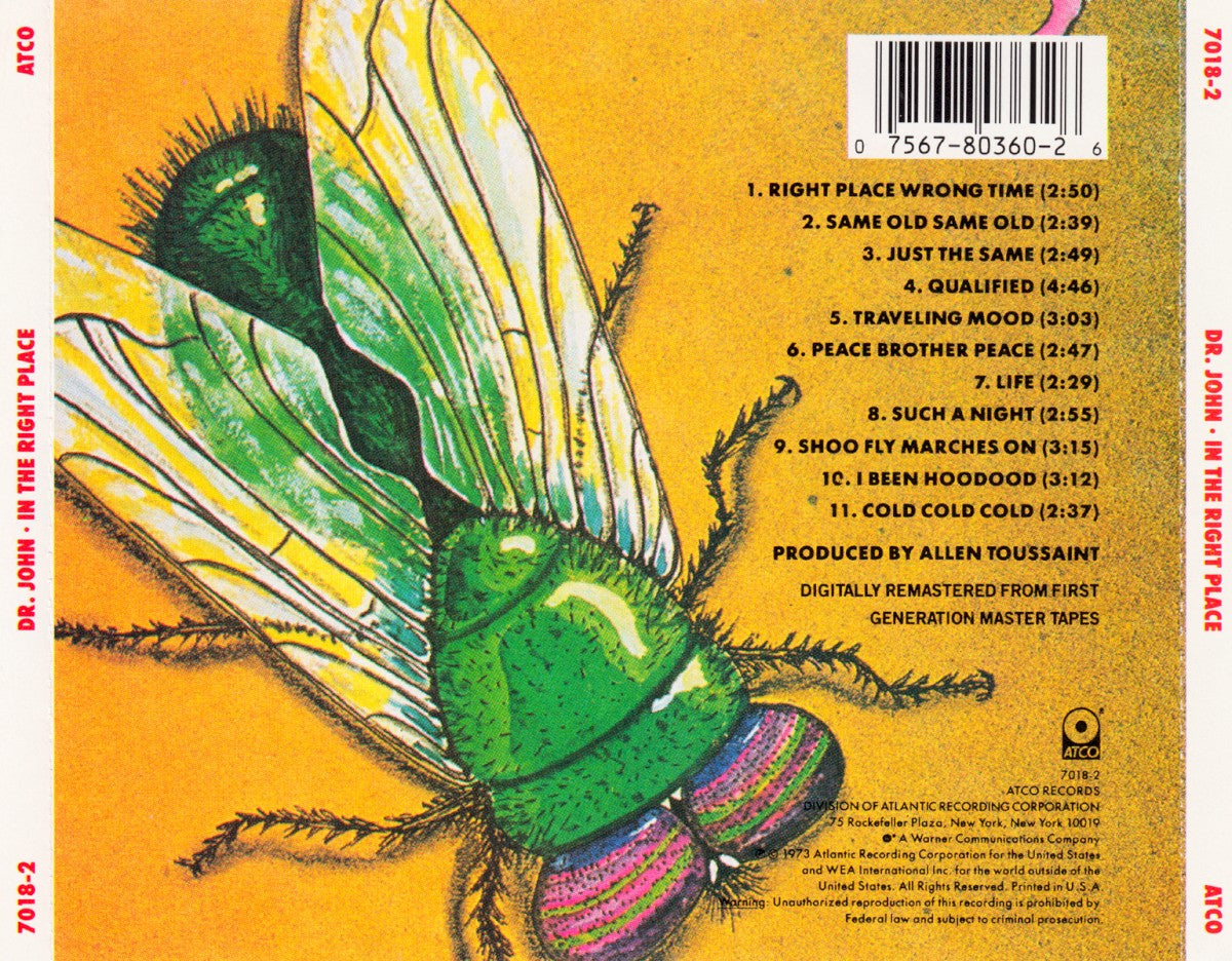 Dr. John – In The Right Place Music CD