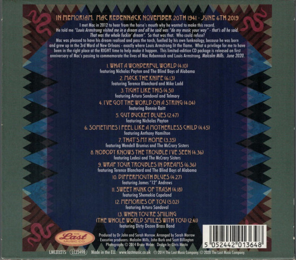 Dr. John – Ske Dat De Dat: The Spirit Of Satch Music CD